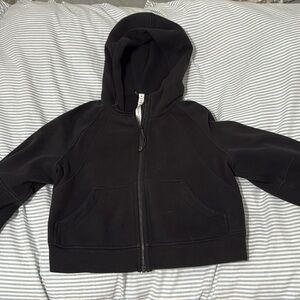 lululemon black full zip scuba hoodie
